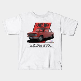 Lada 2101 1970 Red Kids T-Shirt